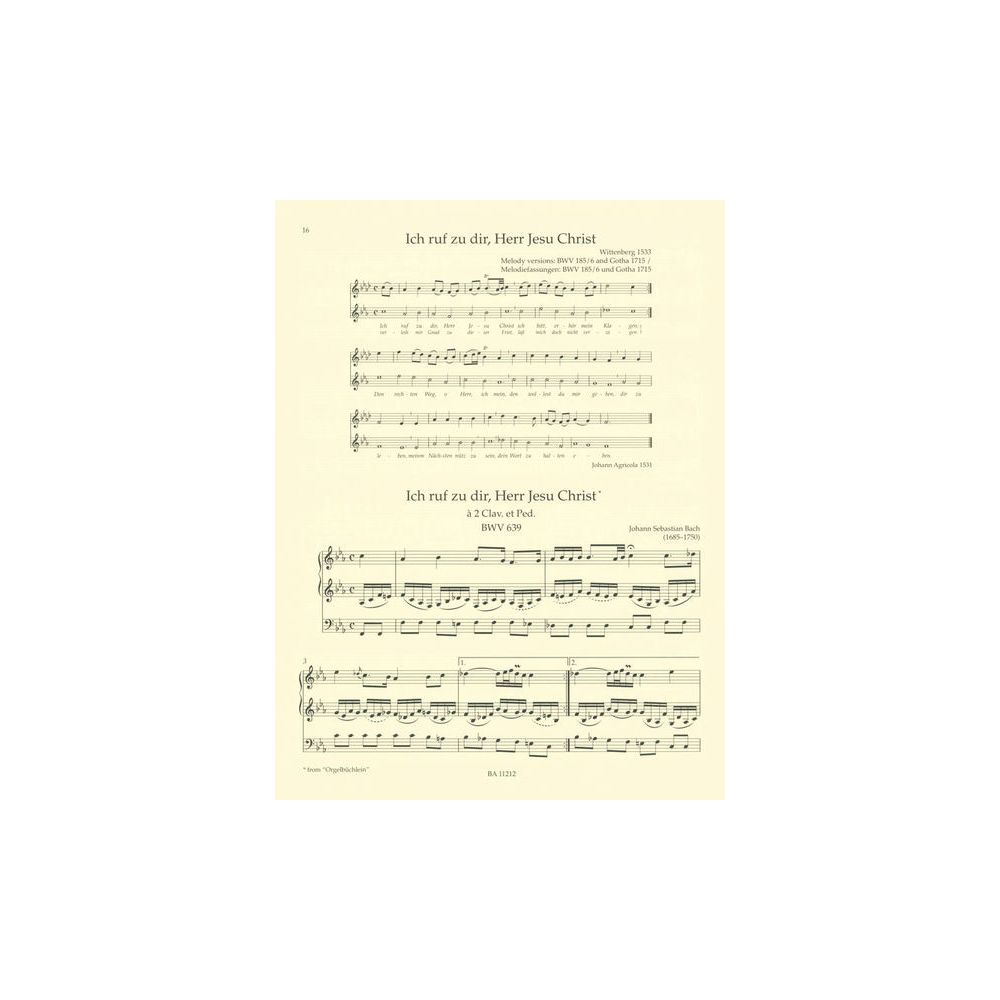 Bärenreiter An Easy Bach Organ Album – Thomann Ireland