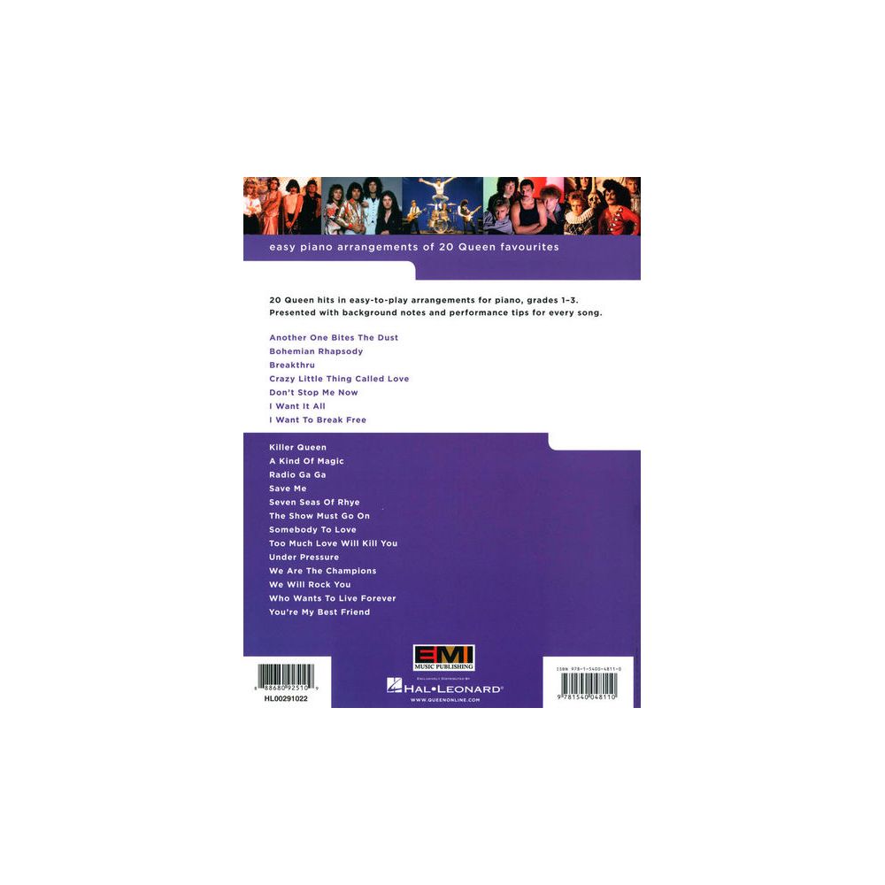 Hal Leonard Really Easy Piano Queen – Thomann Ireland