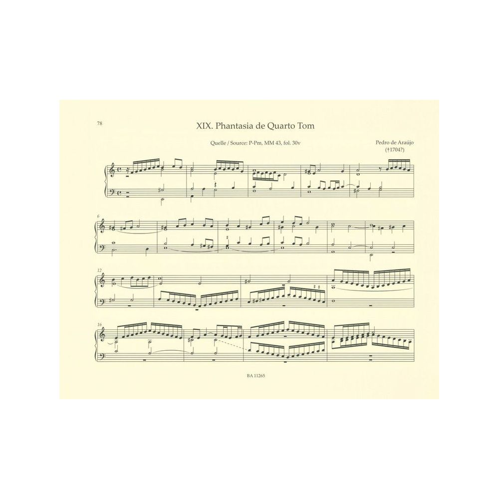 Bärenreiter Portugiesische Orgelmusik – Thomann Ireland
