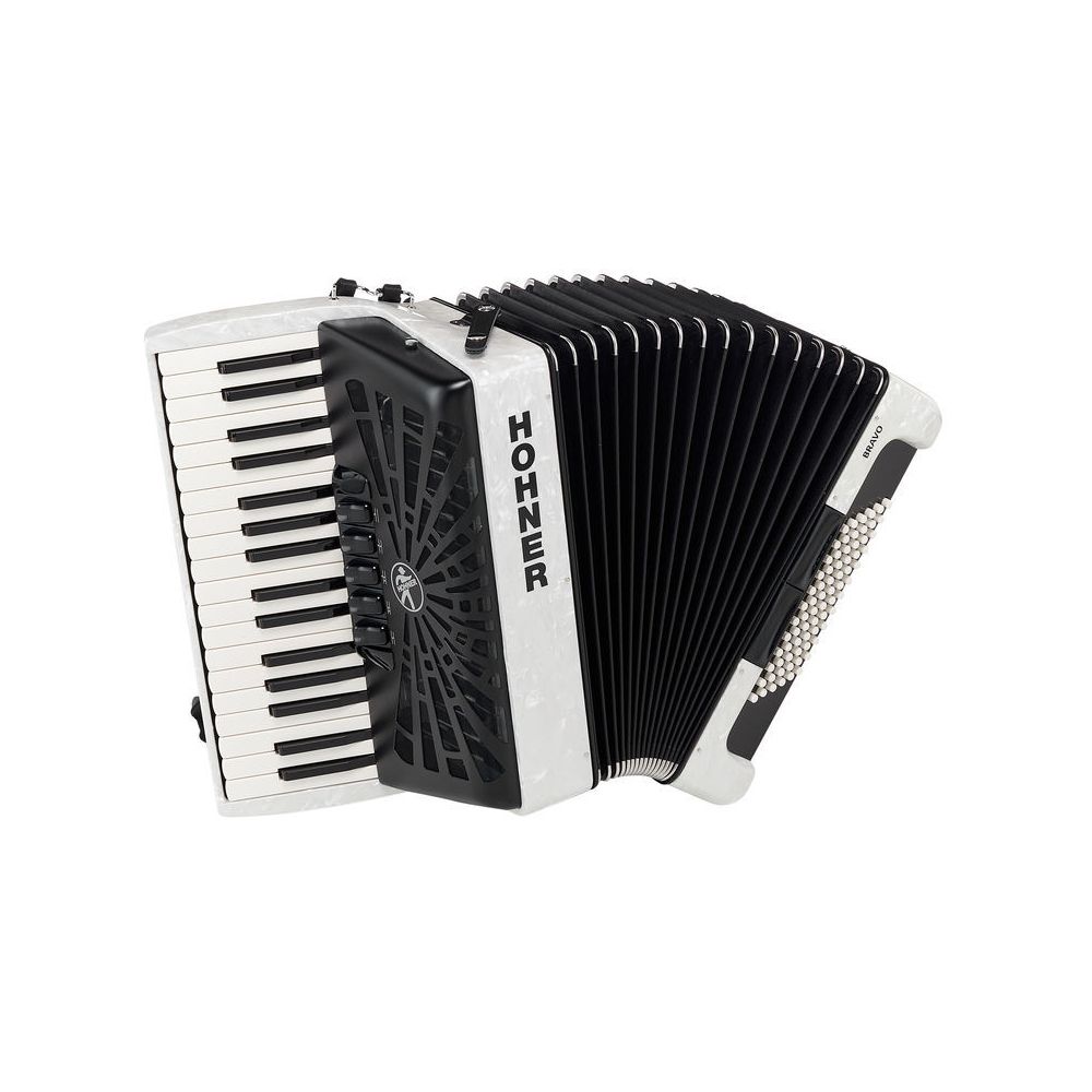 Hohner Bravo III 72 White silent key – Thomann Ireland