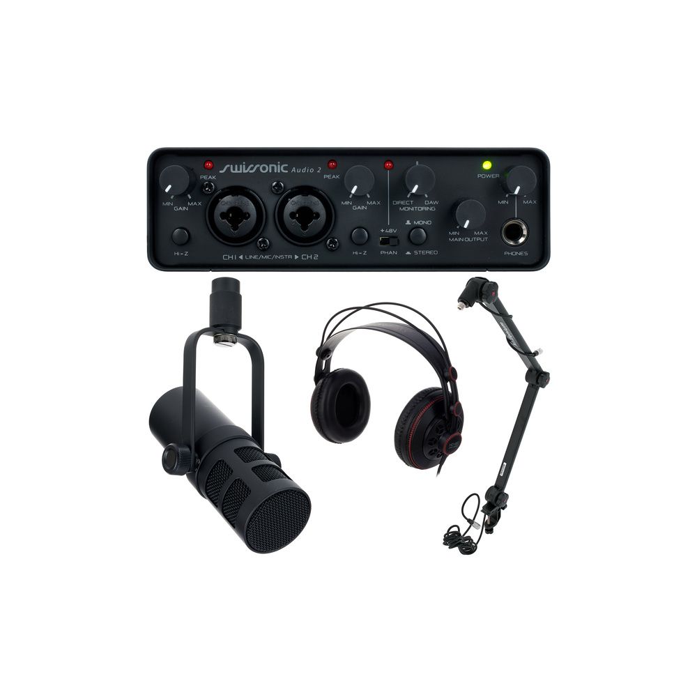Swissonic Audio 2 Podcast Bundle – Thomann Ireland