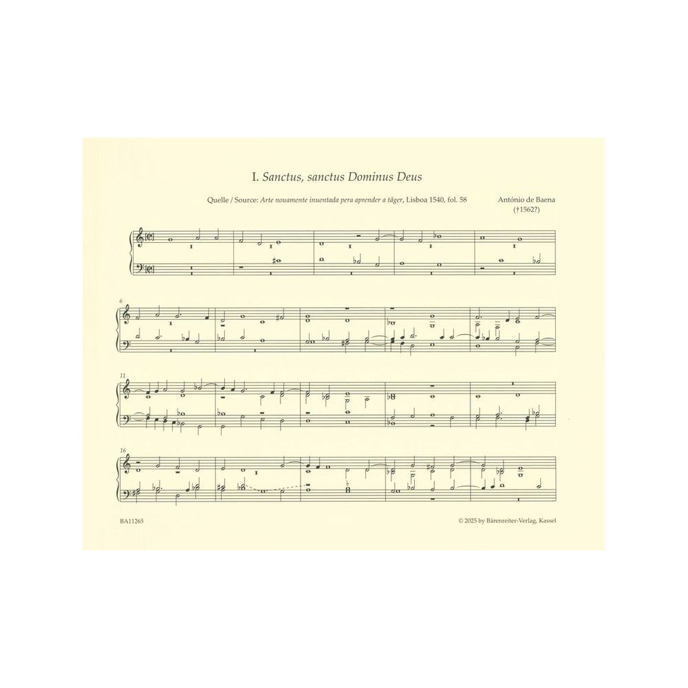 Bärenreiter Portugiesische Orgelmusik – Thomann Ireland
