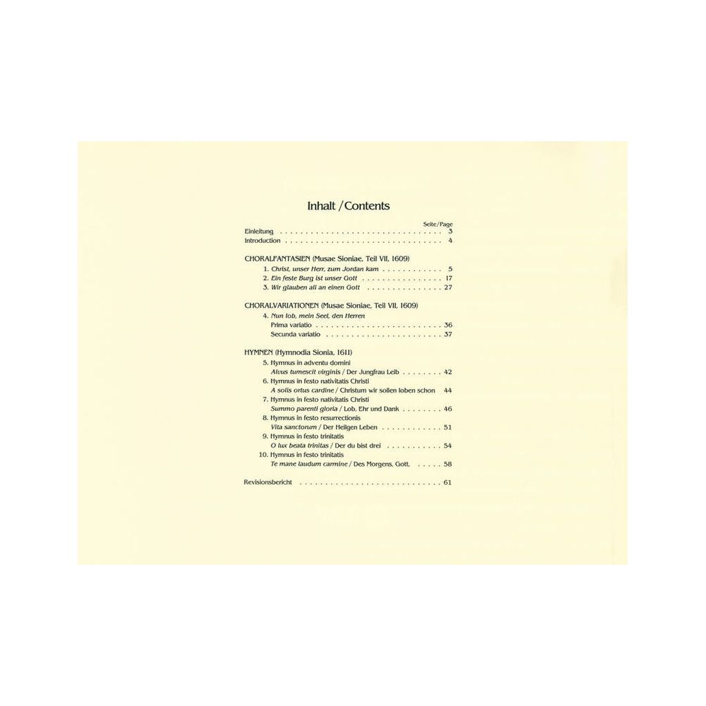 Breitkopf & Härtel Praetorius Orgelwerke – Thomann Ireland