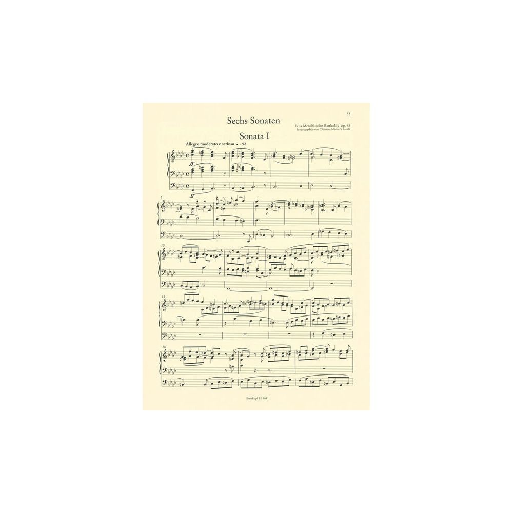 Breitkopf & Härtel Mendelssohn Orgelwerke 1 – Thomann Ireland