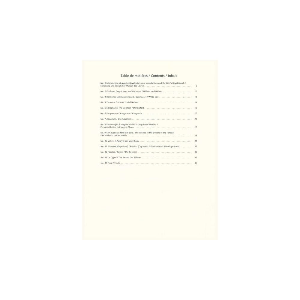 Schott Der Karneval der Tiere Orgel – Thomann Ireland