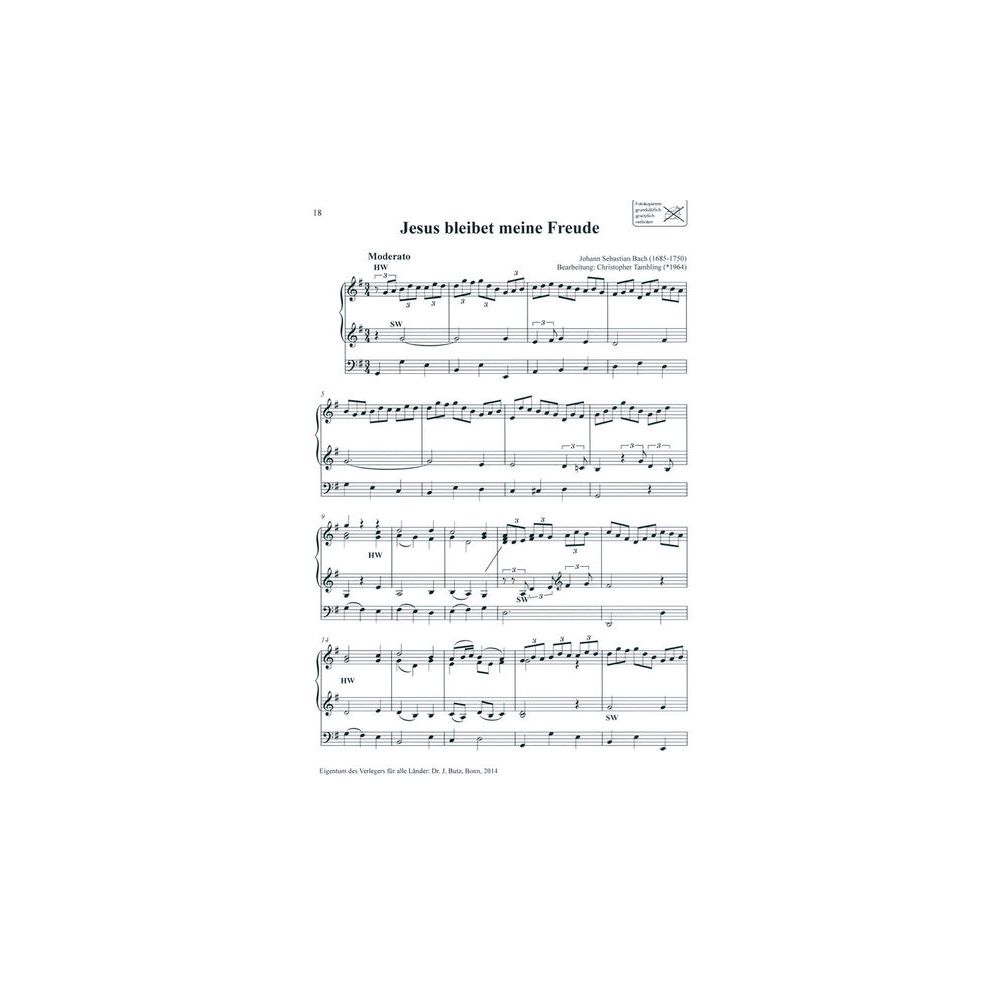 Dr. J. Butz Musikverlag Best Loved Melodies 2 Organ – Thomann Ireland