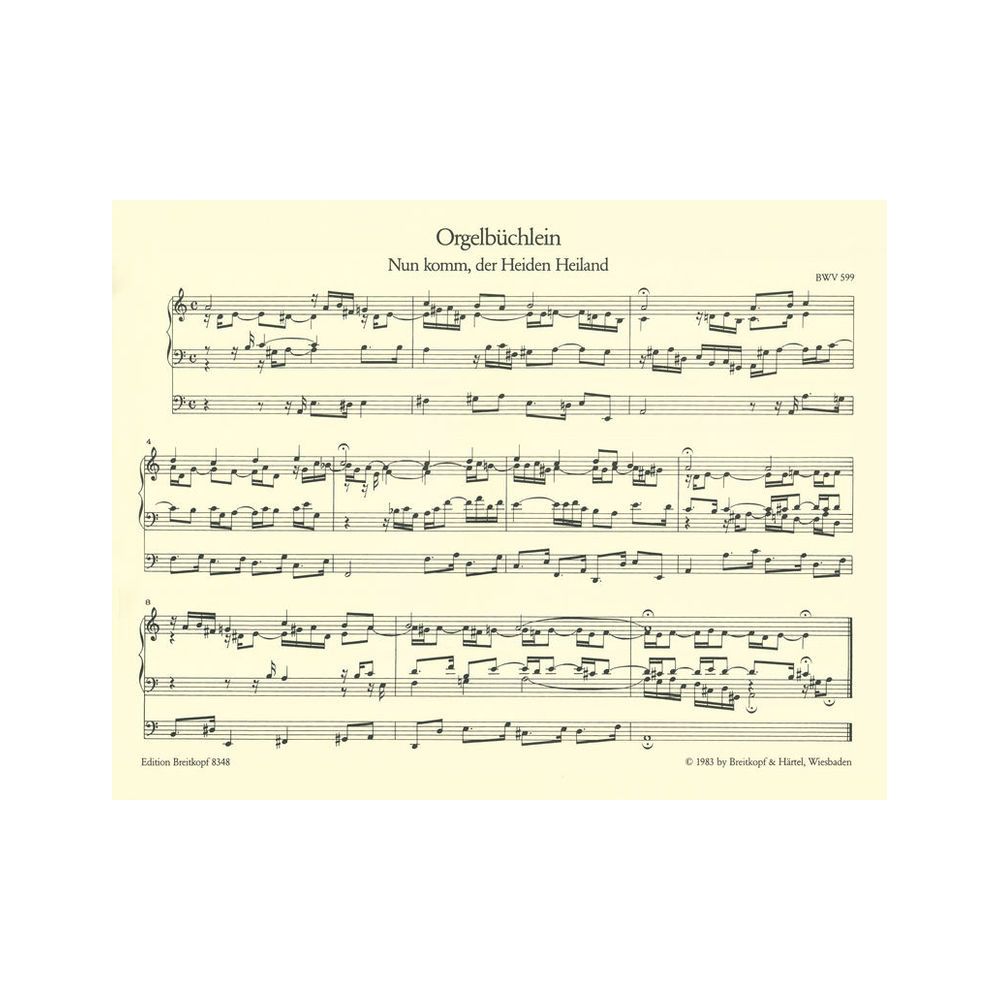 Breitkopf & Härtel Bach Orgelbüchlein – Thomann Ireland