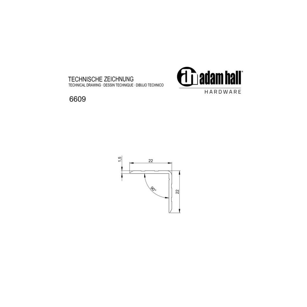 Adam Hall 6609 Case Angle 22 x 22 mm – Thomann Ireland