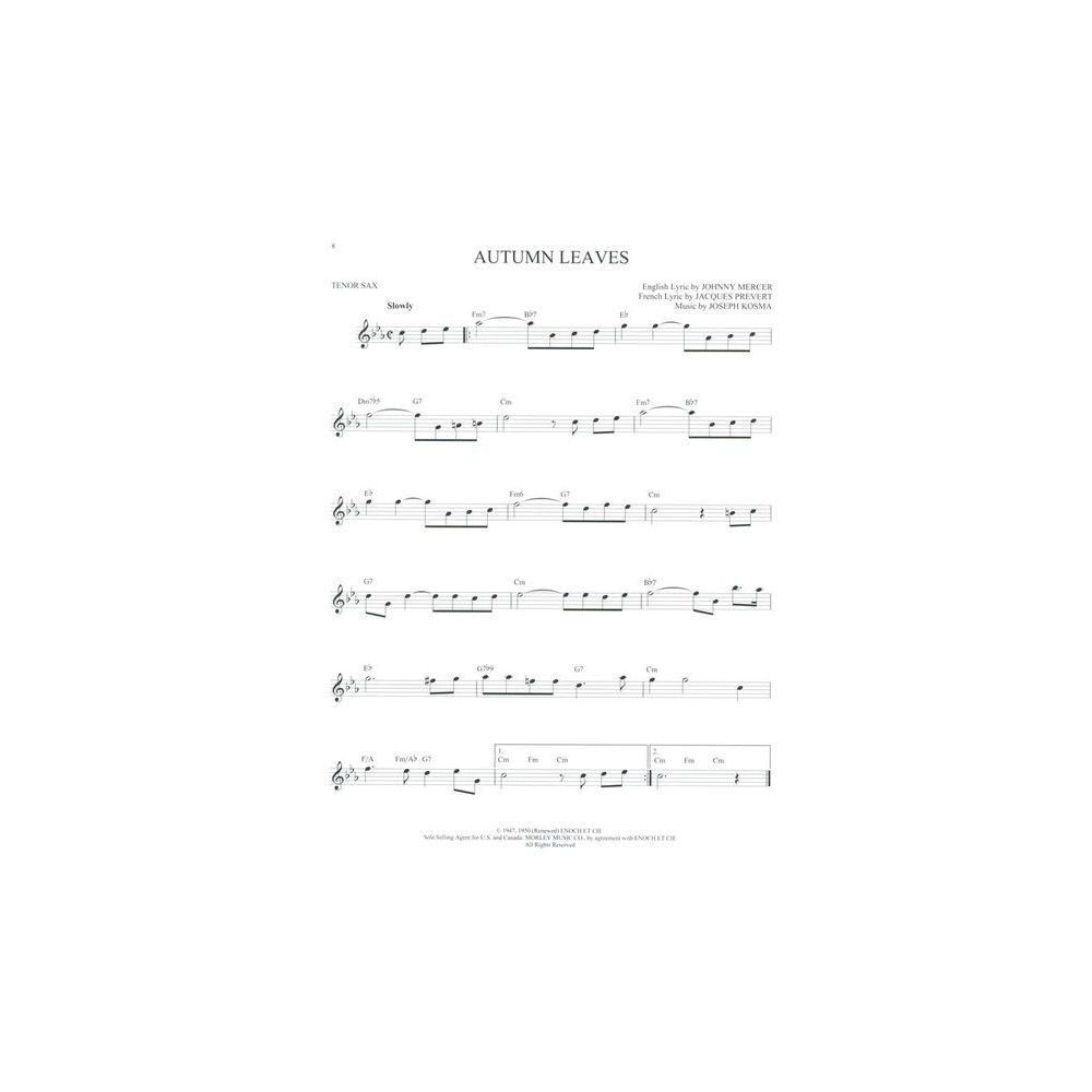 Hal Leonard 101 Jazz Songs for Tenor Sax – Thomann Ireland
