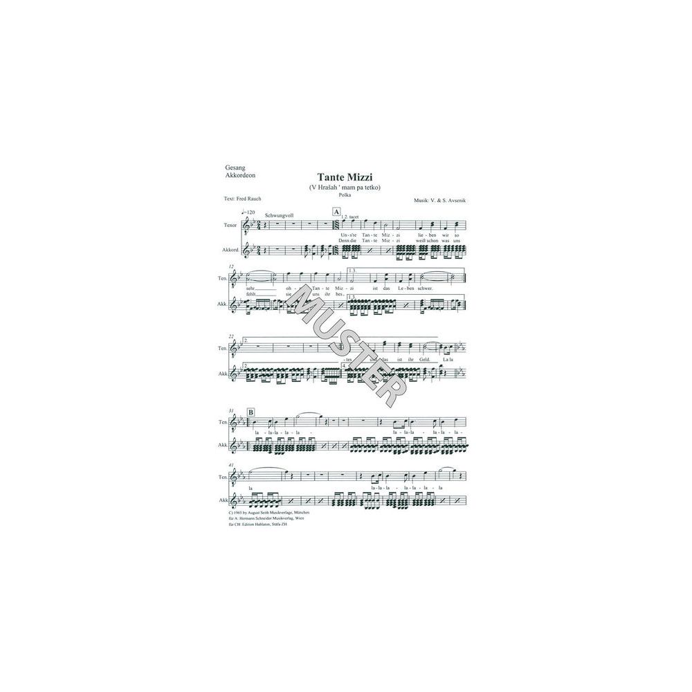 August Seith Musikverlag Slavko Avsenik Oberkrainer 1 – Thomann Ireland