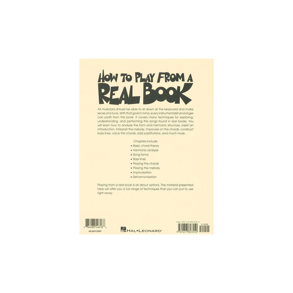 Hal Leonard How To Play From A Real Book – Thomann Ireland