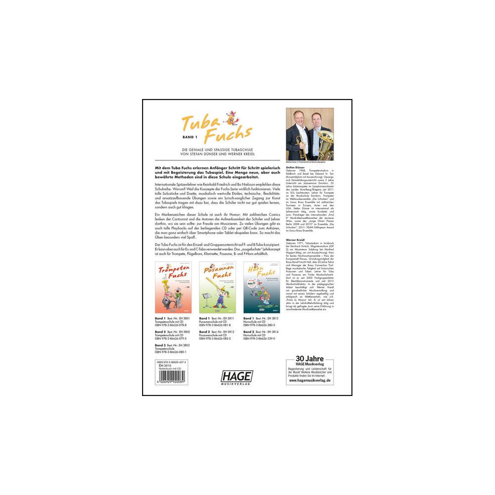 Hage Musikverlag Tuba Fuchs 1 – Thomann Ireland