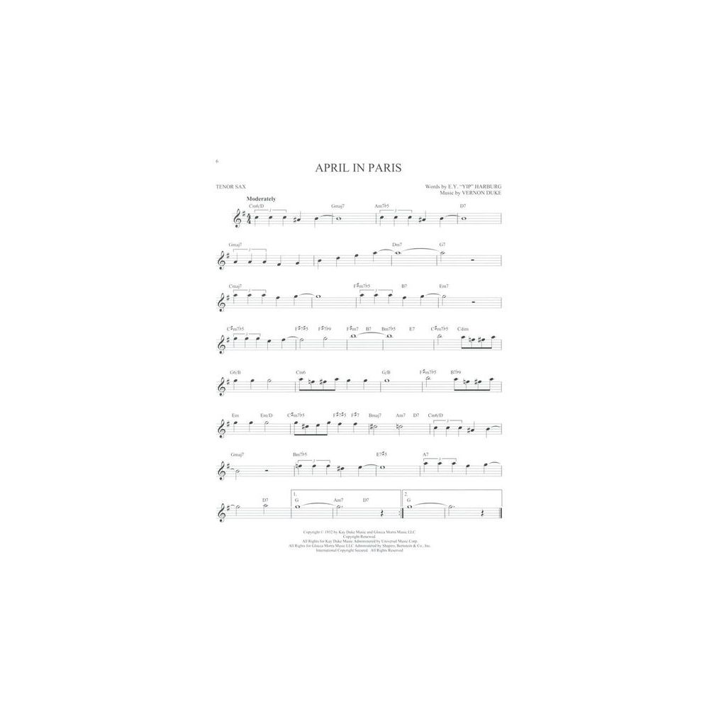 Hal Leonard 101 Jazz Songs for Tenor Sax – Thomann Ireland