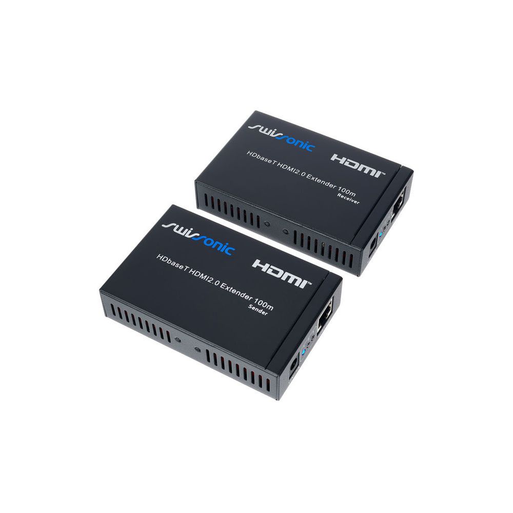 Swissonic HDbaseT HDMI2.0 Extender 100m – Thomann Ireland