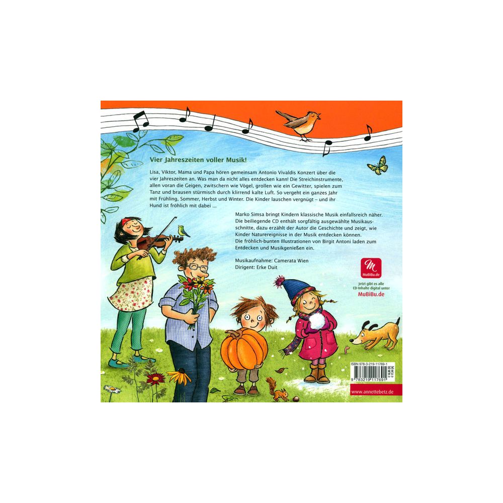 Annette Betz Verlag 4 Jahreszeiten Musikbilderbuch – Thomann Ireland