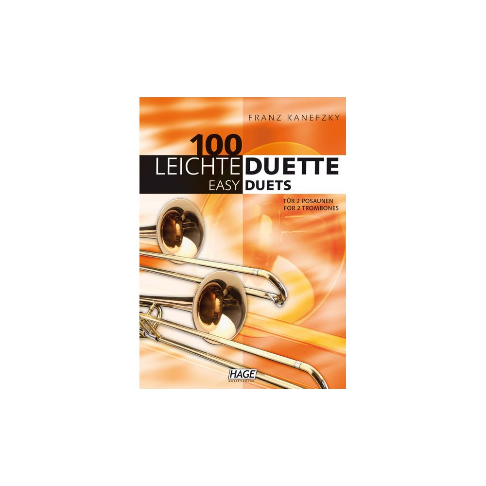 Hage Musikverlag 100 Leichte Duette Posaune – Thomann Ireland