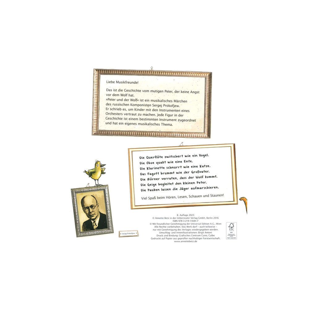 Annette Betz Verlag Peter und Wolf Musikbilderbuch – Thomann Ireland
