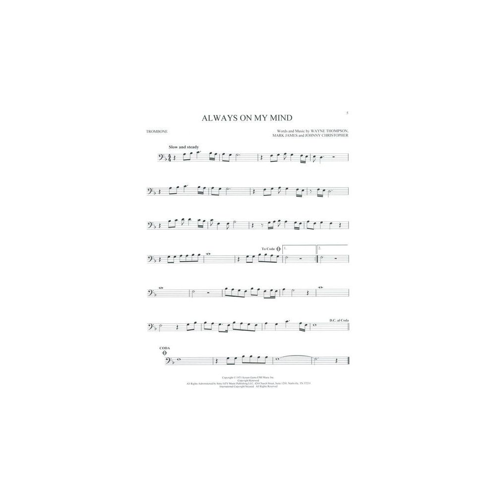 Hal Leonard 101 Beautiful Songs Trombone – Thomann Ireland