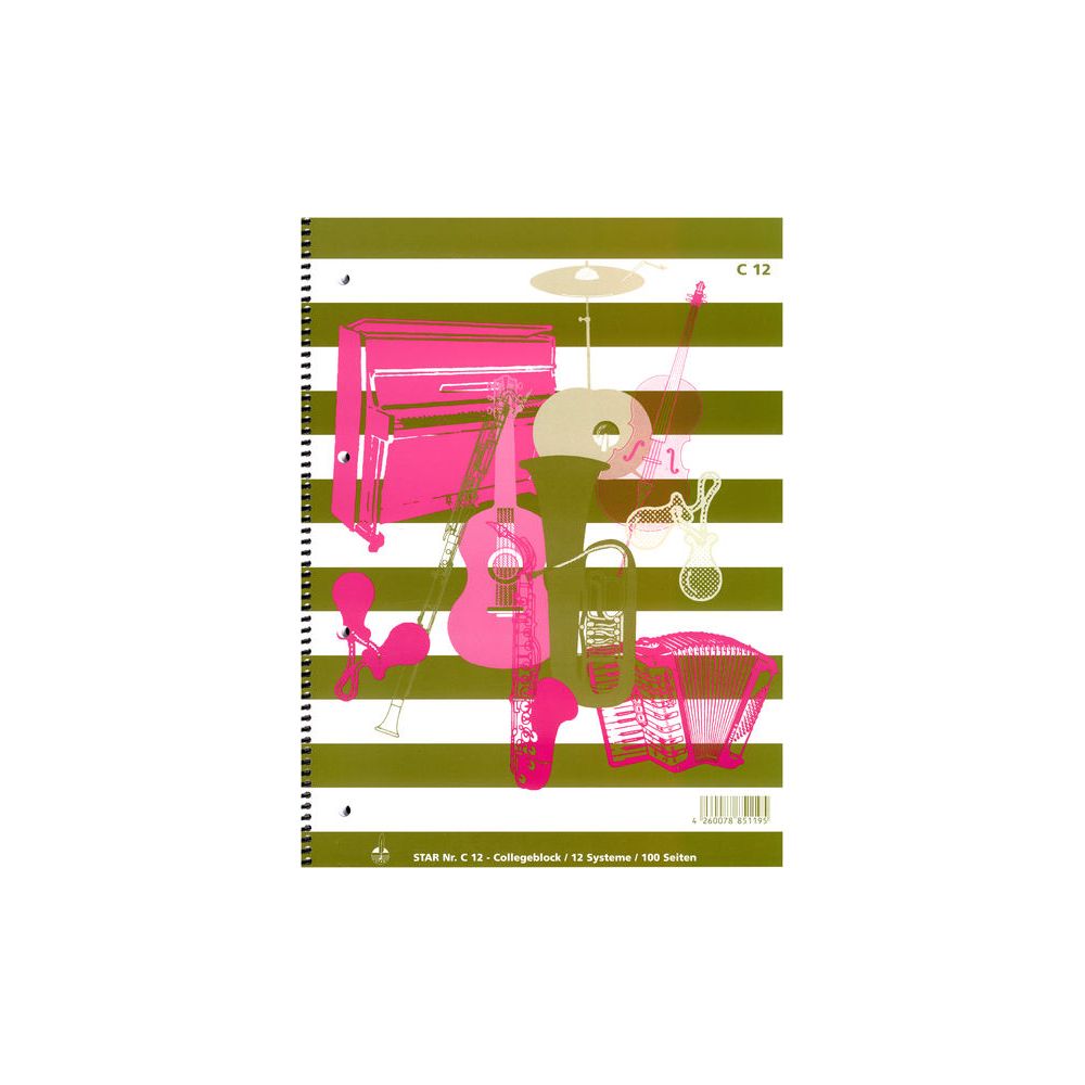 Star Sheet Collegeblock C12 – Thomann Ireland