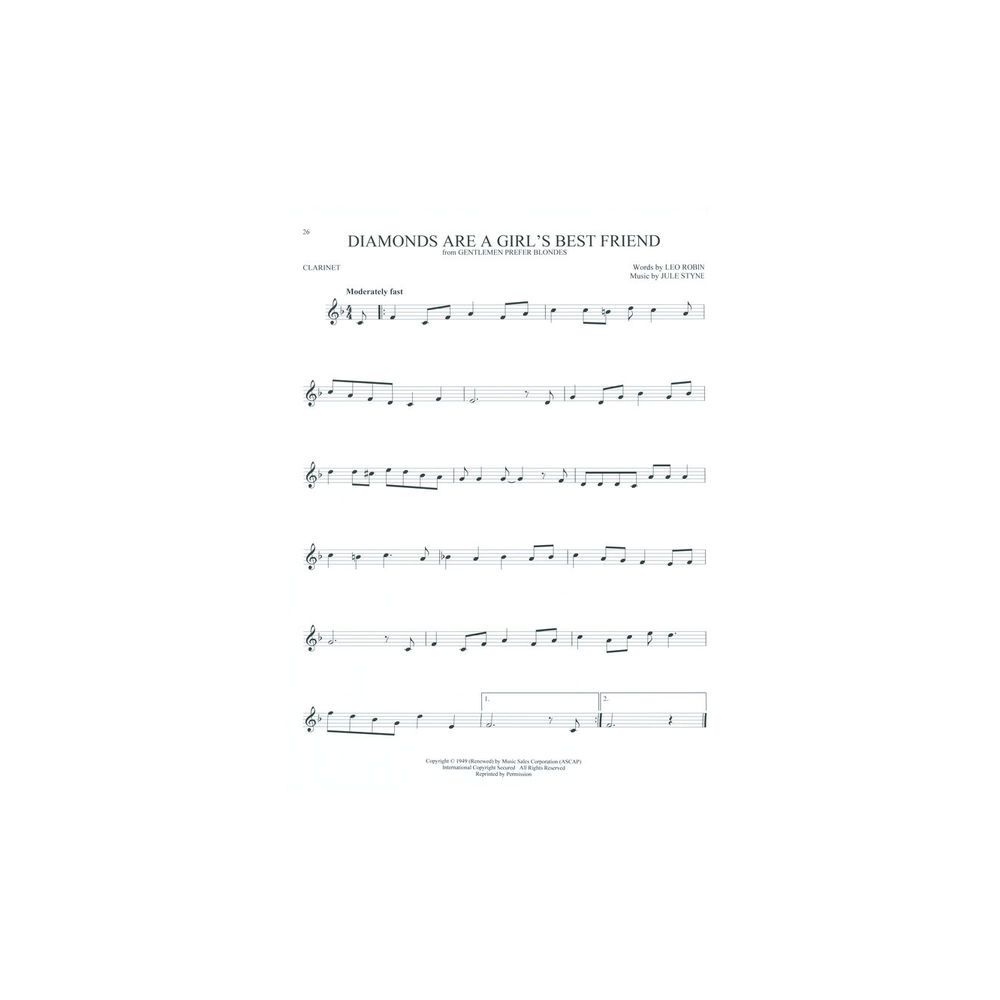 Hal Leonard 101 Movie Hits for Clarinet – Thomann Ireland