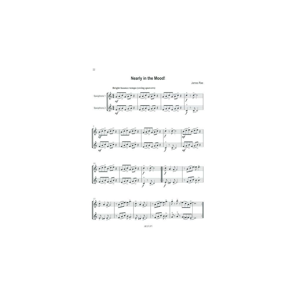 Universal Edition Easy Blue Saxophone Duets – Thomann Ireland