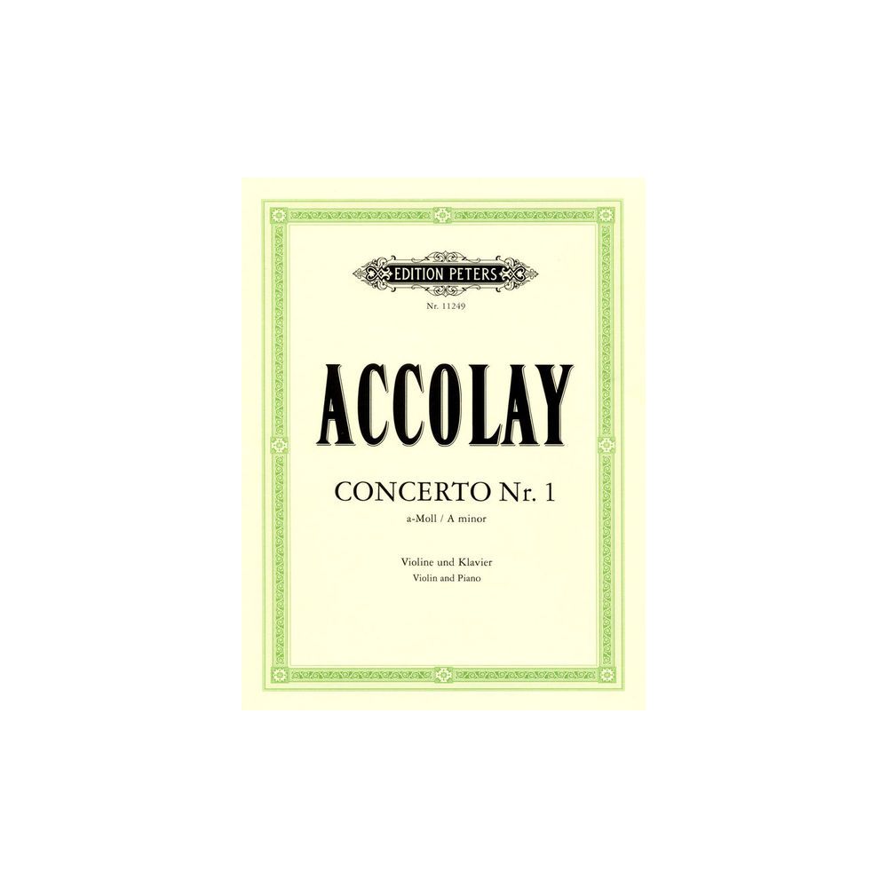 Edition Peters Accolay Concerto Nr.1 Violin – Thomann Ireland