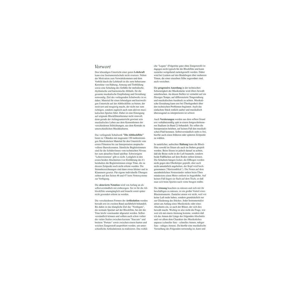 Johannes Bornmann Die Altblockflöte 1 – Thomann Ireland