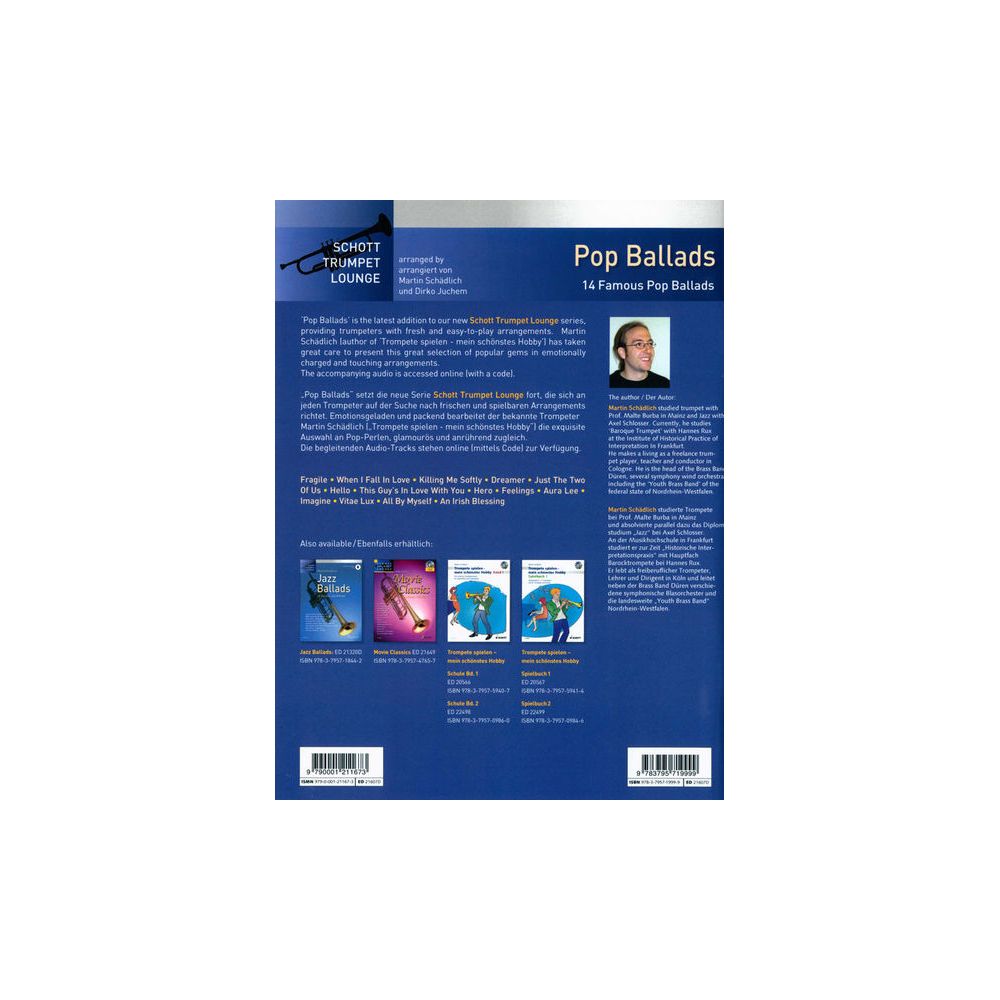 Schott Pop Ballads Trumpet – Thomann Ireland