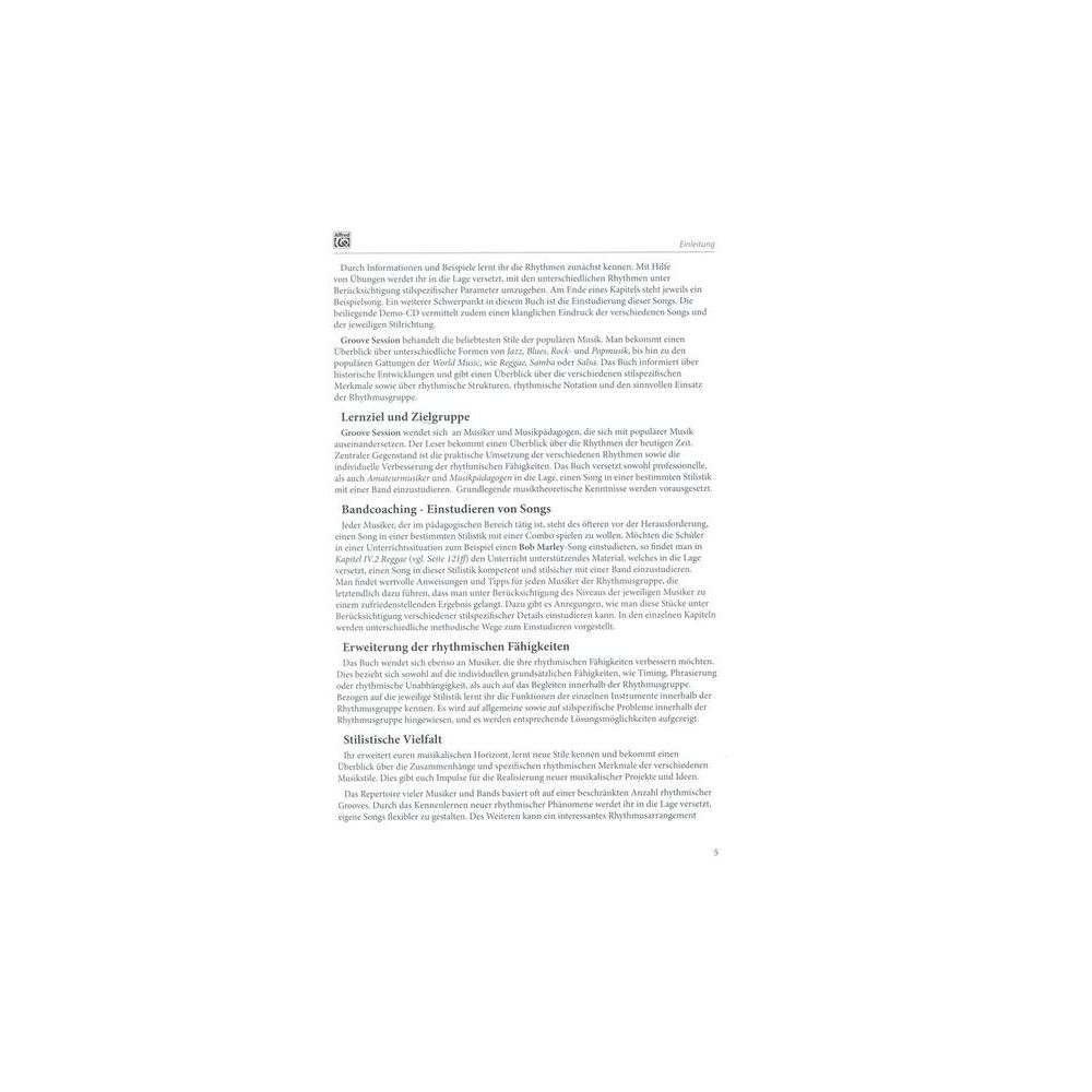 Alfred Music Publishing Groove Session – Thomann Ireland