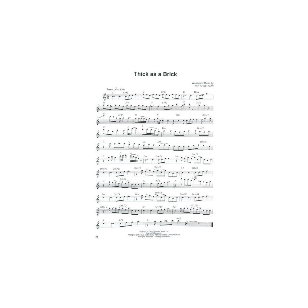 Hal Leonard Jethro Tull Flute Solos – Thomann Ireland
