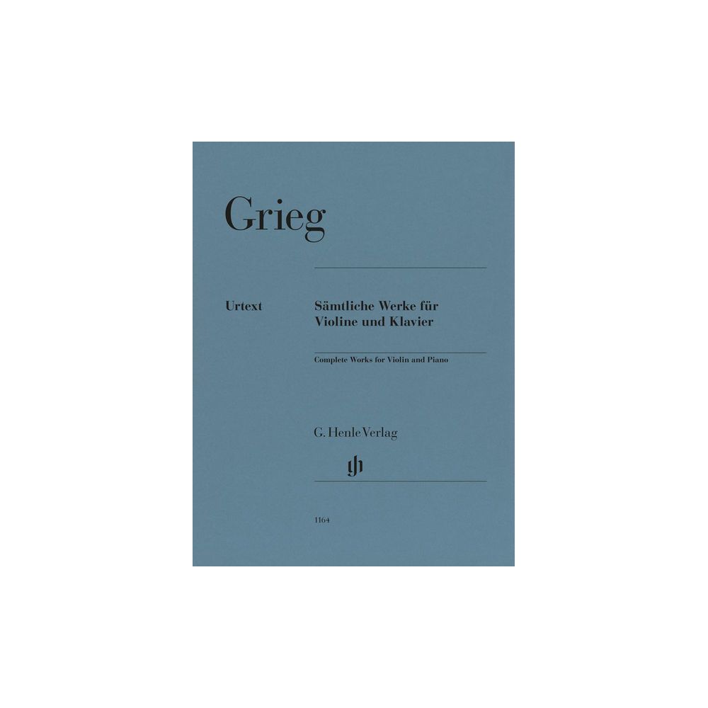 Henle Verlag Grieg Sämtliche Werke Violin – Thomann Ireland