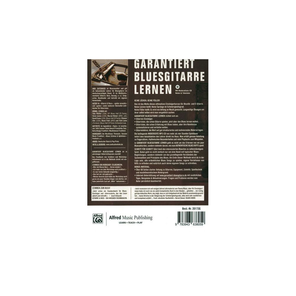 Alfred Music Publishing Garantiert Bluesgitarre lernen – Thomann Ireland