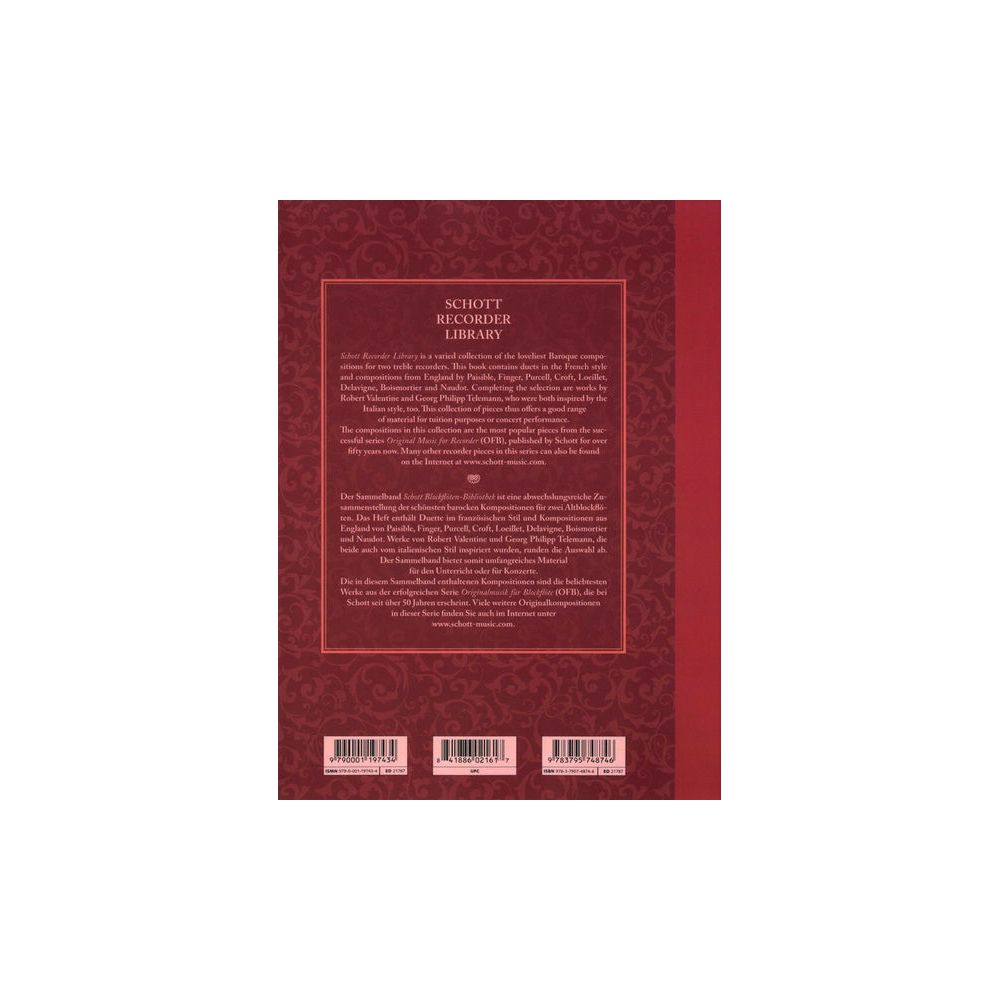 Schott Recorder Library Suites – Thomann Ireland