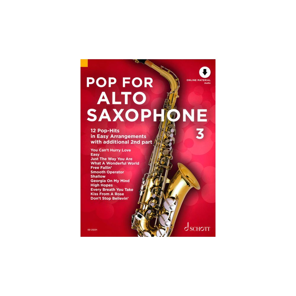 Schott Pop For Alto Saxophone 3 – Thomann Ireland