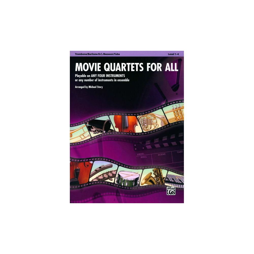 Alfred Music Publishing Movie Quartets for All Tromb. – Thomann Ireland