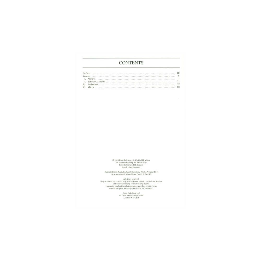 Edition Eulenburg Hindemith Symphonic – Thomann Ireland