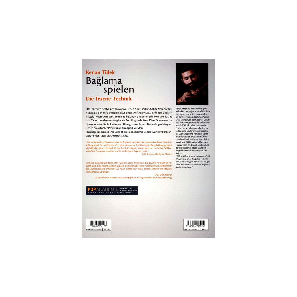 Schott Baglama spielen Tezene