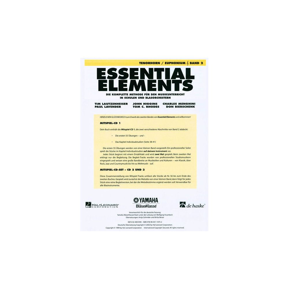 De Haske Essential Elements Tenorhorn 2 – Thomann Ireland