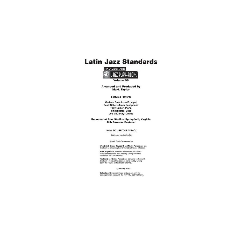 Hal Leonard Jazz Play