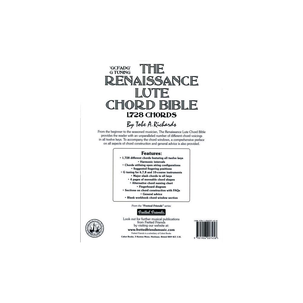 Cabot Books Publishing Renaissance Lute Chord Bible – Thomann Ireland