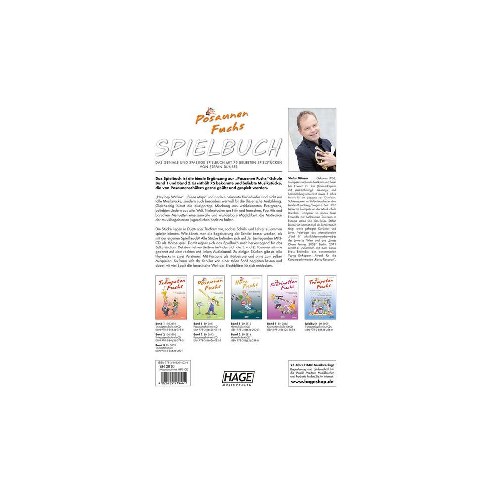 Hage Musikverlag Posaunen Fuchs Spielbuch – Thomann Ireland