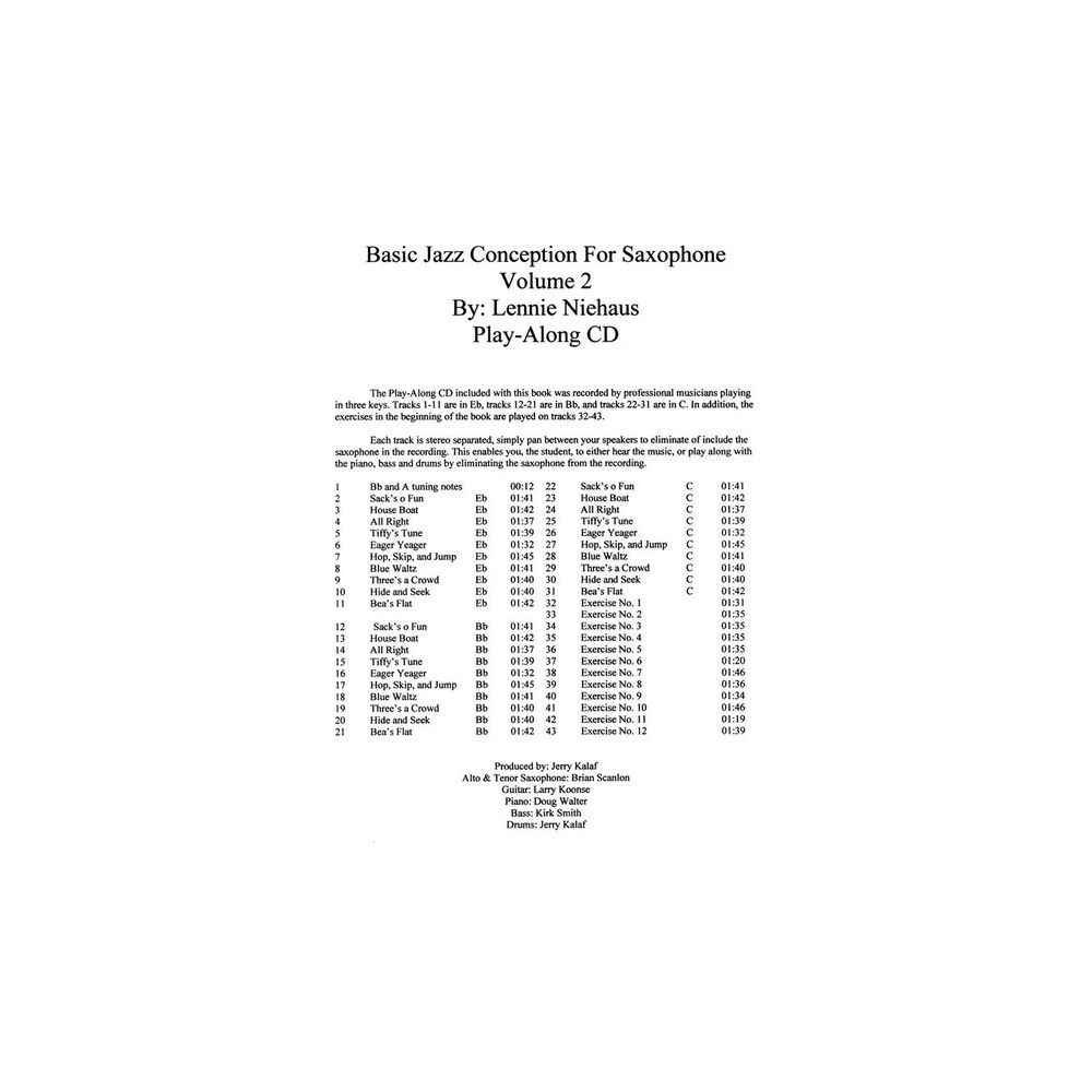 Try Publishing Company Niehaus Basic Jazz Concep. 2 – Thomann Ireland