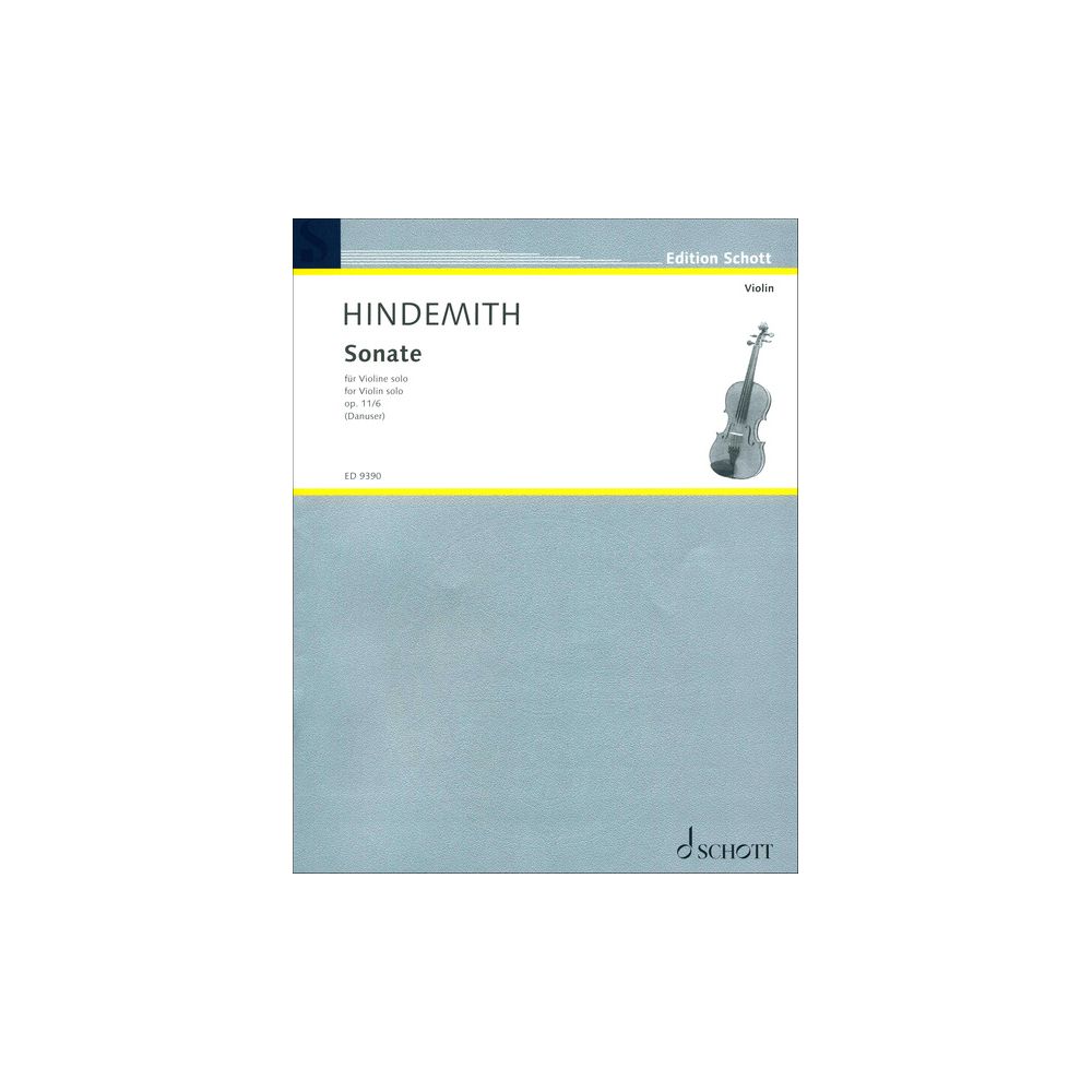 Schott Hindemith Sonate op. 11/6 – Thomann Ireland