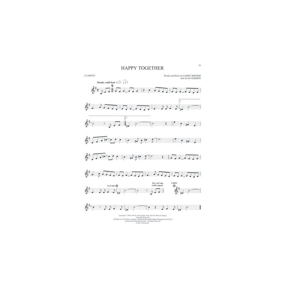 Hal Leonard 101 Popular Songs Clarinet – Thomann Ireland