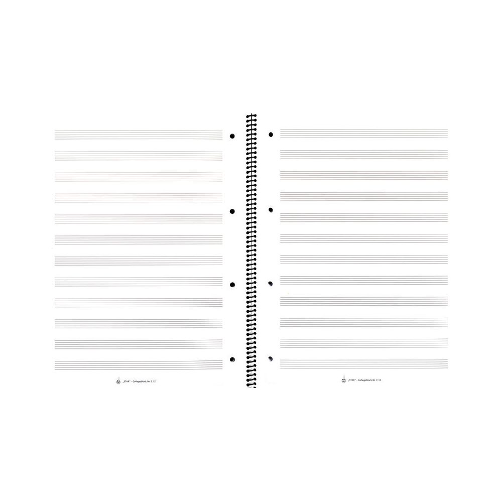 Star Sheet Collegeblock C12 – Thomann Ireland
