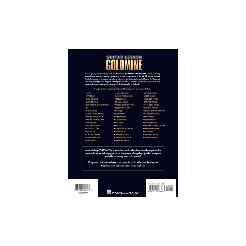 Hal Leonard Goldmine: 100 Jazz Lessons – Thomann Ireland