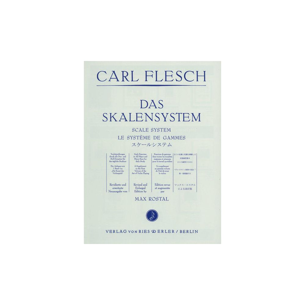 Ries und Erler Musikverlag Das Skalensystem – Thomann Ireland