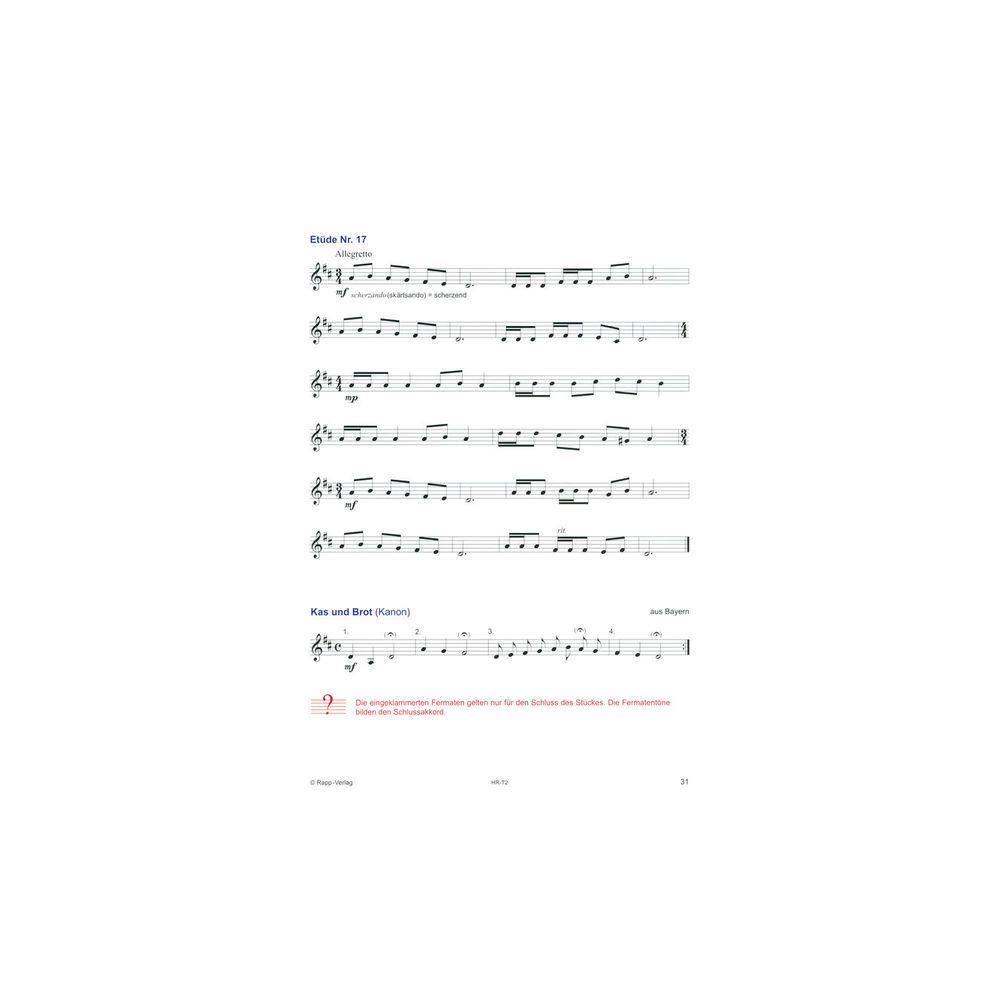 Horst Rapp Verlag Trompetenschule 2 für Fortgesc – Thomann Ireland