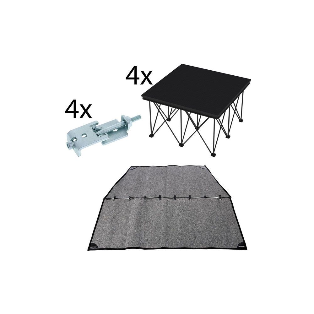 Stairville Drum Riser Bundle 2x2 iX Stage – Thomann Ireland