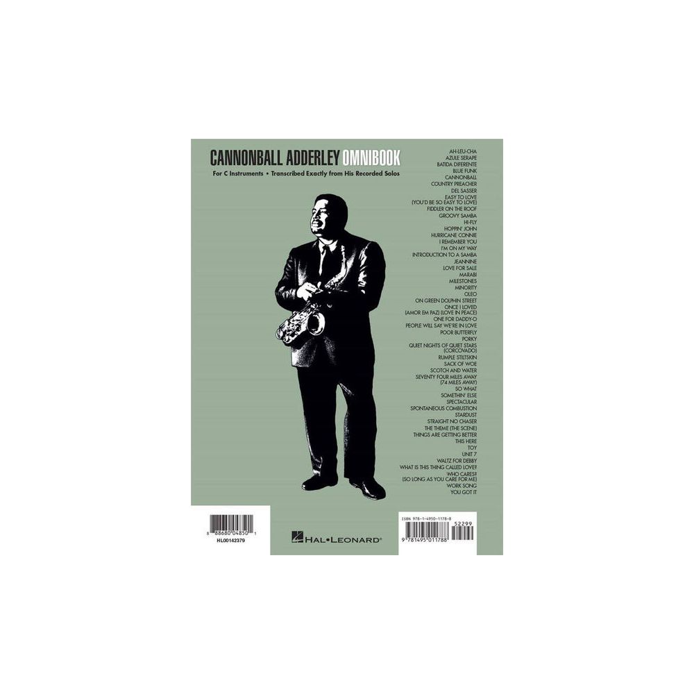 Hal Leonard Cannonball Adderley Omnibook C – Thomann Ireland